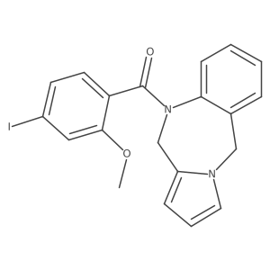 (4-Iodo-2-methoxyphenyl)-5H-pyrrolo[2,1-c][1,4]benzodiazepin-10(11H)-ylmethanone Structure