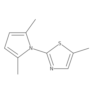 2-(2,5-Dimethylpyrrol-1-yl)-5-methyl-1,3-thiazole Structure