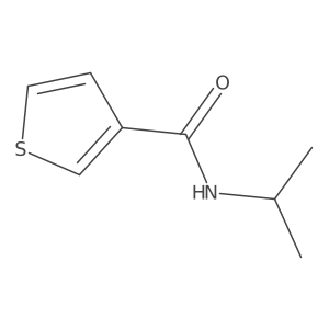 N-Isopropylthiophene-3-carboxamide结构式