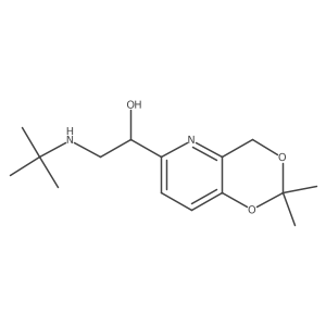 2,2-dimethyl-6-(1-hydroxy-2-t-butylaminoethyl)-4H-pyrido[3,2-d]-1,3-dioxin Structure