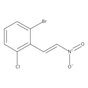 Benzene, 1-bromo-3-chloro-2-(2-nitroethenyl)-结构式