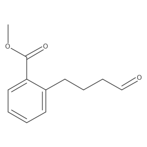 Methyl 2-(4-oxobutyl)benzoate结构式