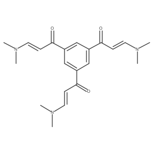 (2E,2'E,2''E)-1,1',1''-(Benzene-1,3,5-triyl)tris(3-(dimethylamino)prop-2-en-1-one) Structure