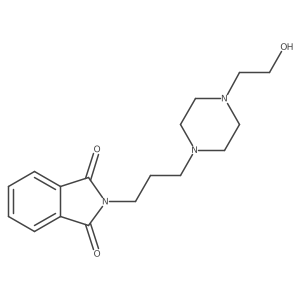 N-[3-[4-(2-hydroxyethyl)-1-piperazinyl]propyl]phthalimide Structure