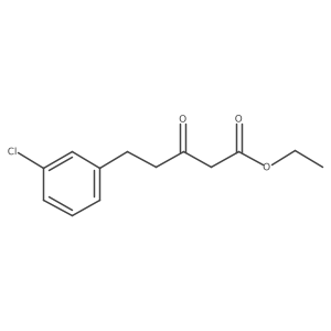 Ethyl 5-(3-chlorophenyl)-3-oxopentanoate结构式