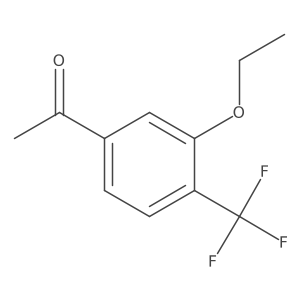1-(3-Ethoxy-4-trifluoromethyl-phenyl)-ethanone Structure