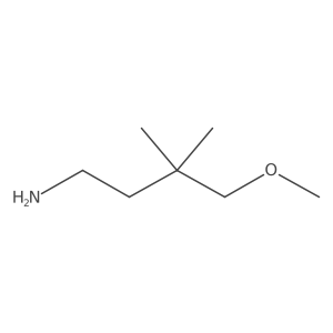 4-Methoxy-3,3-dimethylbutan-1-amine结构式