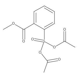 (T-4)-Bis(acetato-I masculineO)[2-(methoxycarbonyl)phenyl]oxoiodine结构式
