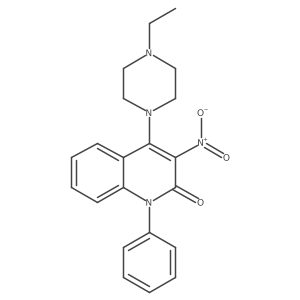 4-(4-ethylpiperazin-1-yl)-3-nitro-1-phenylquinolin-2(1H)-one Structure