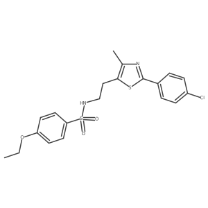 N-(2-(2-(4-chlorophenyl)-4-methylthiazol-5-yl)ethyl)-4-ethoxybenzenesulfonamide Structure