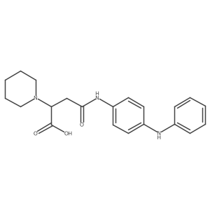 4-Oxo-4-((4-(phenylamino)phenyl)amino)-2-(piperidin-1-yl)butanoic acid Structure