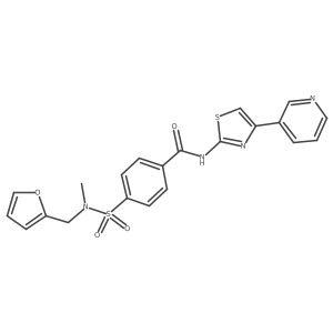4-(N-(furan-2-ylmethyl)-N-methylsulfamoyl)-N-(4-(pyridin-3-yl)thiazol-2-yl)benzamide Structure