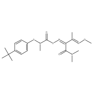 2,7-Dioxa-3,6-diazaocta-3,5-dienamide, N,5-dimethyl-4-((dimethylamino)carbonyl)-N-((4-(1,1-dimethylethyl)phenyl)thio)- Structure