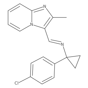 1-(4-Chlorophenyl)-N-[(2-methylimidazo[1,2-a]pyridin-3-yl)methylene]cyclopropanamine Structure