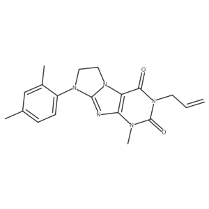 3-allyl-8-(2,4-dimethylphenyl)-1-methyl-7,8-dihydro-1H-imidazo[2,1-f]purine-2,4(3H,6H)-dione Structure