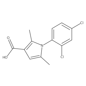 1-(2,4-dichlorophenyl)-2,5-dimethyl-1H-pyrrole-3-carboxylic acid Structure