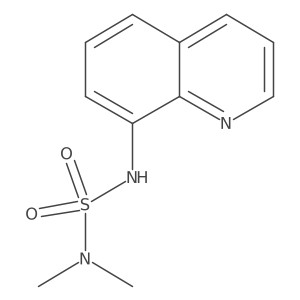N,N-dimethyl-N'-(8-quinolinyl)sulfamide Structure