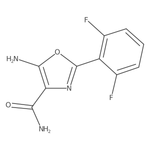 5-Amino-2-(2,6-difluorophenyl)-1,3-oxazole-4-carboxamide Structure
