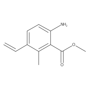 Methyl 6-amino-3-ethenyl-2-methylbenzoate结构式
