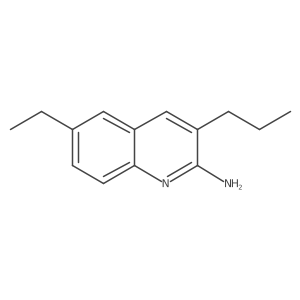 2-Amino-6-ethyl-3-propylquinoline Structure