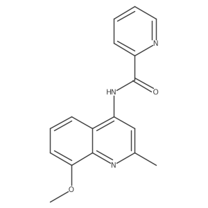N-(8-methoxy-2-methylquinolin-4-yl)pyridine-2-carboxamide Structure
