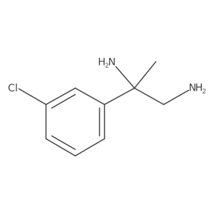 2-(3-Chloro-phenyl)-propane-1,2-diamine结构式