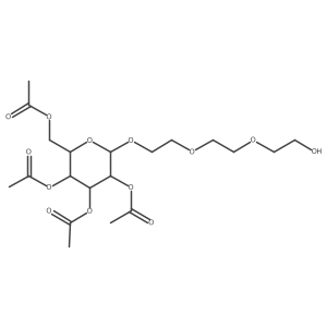 I_a+/--D-Mannopyranoside, 2-[2-(2-hydroxyethoxy)ethoxy]ethyl, 2,3,4,6-tetraacetate Structure