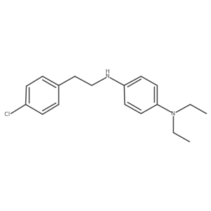 N1-(4-chlorophenethyl)-N4,N4-diethyl-1,4-benzenediamine结构式