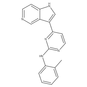 4-(1H-pyrrolo[3,2-c]pyridin-3-yl)-N-o-tolylpyrimidin-2-amine结构式