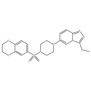 1-(2,3-Dihydro-1,4-benzodioxine-6-sulfonyl)-4-{3-ethyl-[1,2,4]triazolo[4,3-b]pyridazin-6-yl}piperazine结构式