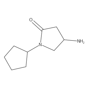 4-Amino-1-cyclopentylpyrrolidin-2-one结构式