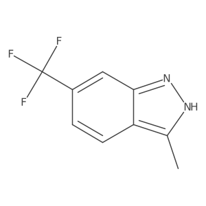 3-Methyl-6-(trifluoromethyl)-1H-indazole结构式