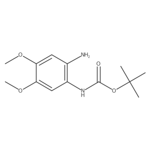 tert-butyl N-(2-amino-4,5-dimethoxyphenyl)carbamate结构式