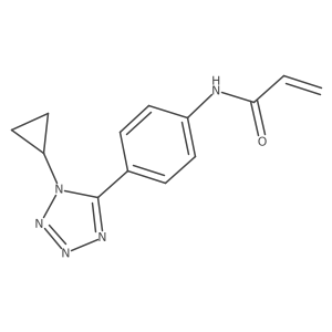 N-[4-(1-cyclopropyl-1H-1,2,3,4-tetrazol-5-yl)phenyl]prop-2-enamide Structure
