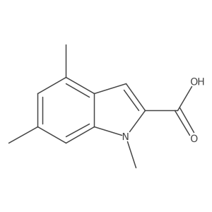 1,4,6-Trimethyl-1H-indole-2-carboxylic acid Structure
