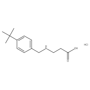 3-{[(4-Tert-butylphenyl)methyl]amino}propanoic acid hydrochloride结构式