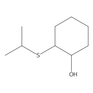 2-(Propan-2-ylsulfanyl)cyclohexan-1-ol结构式