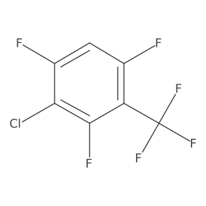 3-Chloro-2,4,6-trifluoro-benzotrifluoride结构式