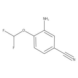 3-Amino-4-(difluoromethoxy)benzonitrile Structure