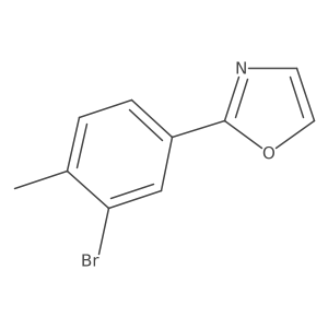 2-(3-Bromo-4-methyl-phenyl)-oxazole结构式