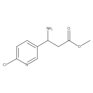 methyl (3R)-3-amino-3-(6-chloropyridin-3-yl)propanoate Structure