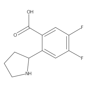 (S)-4,5-Difluoro-2-(pyrrolidin-2-yl)benzoic acid结构式