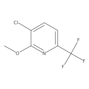 3-Chloro-2-methoxy-6-(trifluoromethyl)pyridine结构式