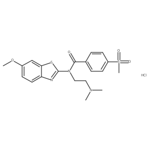 N-(2-(dimethylamino)ethyl)-N-(6-methoxybenzo[d]thiazol-2-yl)-4-(methylsulfonyl)benzamide hydrochloride Structure