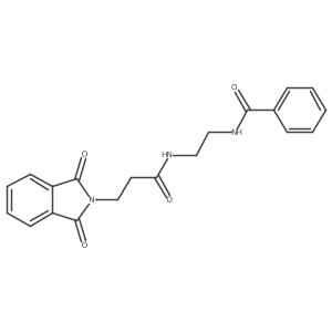 N-[2-(Benzoylamino)ethyl]-1,3-dihydro-1,3-dioxo-2H-isoindole-2-propanamide结构式