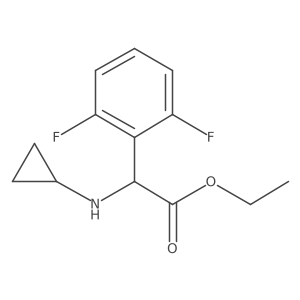 Ethyl 2-(cyclopropylamino)-2-(2,6-difluorophenyl)acetate Structure