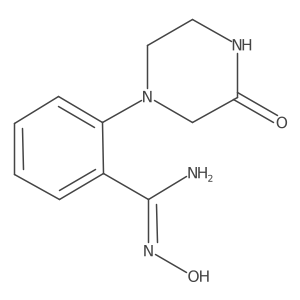 N'-Hydroxy-2-(3-oxopiperazin-1-yl)benzimidamide Structure