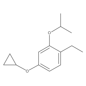 4-Cyclopropoxy-1-ethyl-2-isopropoxybenzene Structure