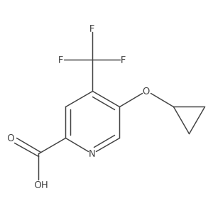 5-Cyclopropoxy-4-(trifluoromethyl)picolinic acid Structure