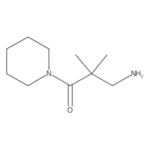 3-Amino-2,2-dimethyl-1-(piperidin-1-yl)propan-1-one结构式